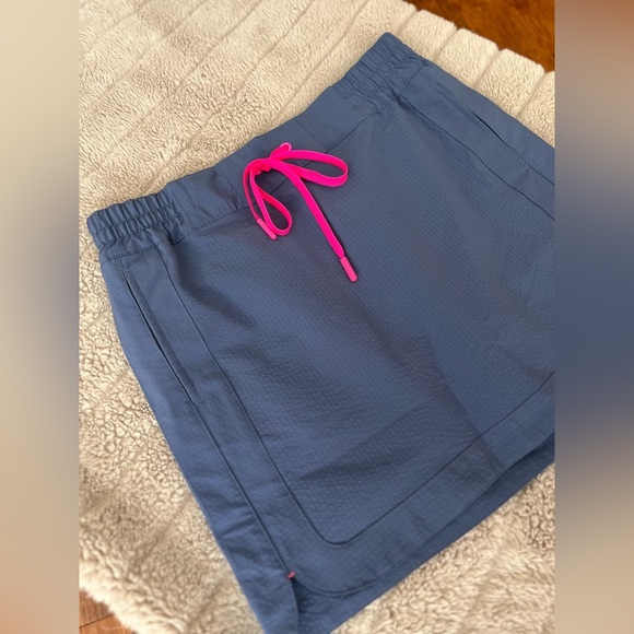 Vineyard Vines Skirt Mini Skort Performance Athleisure Microfiber Slate Blue XS - Picture 4 of 8